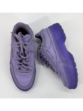 Reebok Club C Cardi B Youth Crisp Purple Chunky Platform Sneakers Size 5 USA